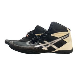 Asics Matflex 6 Mens Size‎ 12 Wrestling Shoes Black White Boxing Sneakers